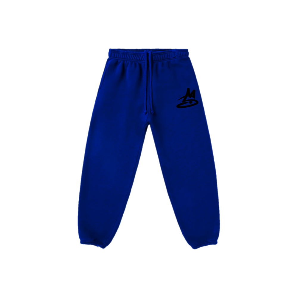 Blue Graffiti Logo Sweatpants